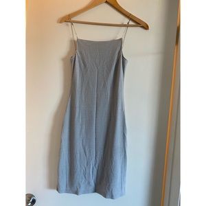 Silvery-gray evening mini dress from Europe. Worn once, XS, Lurex, NYE